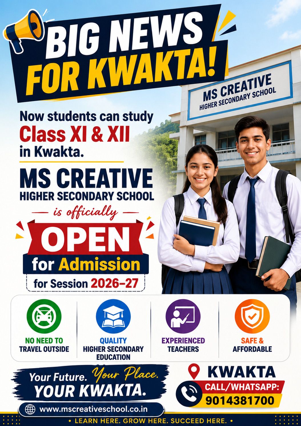 Admission Open for 2026-27 Session